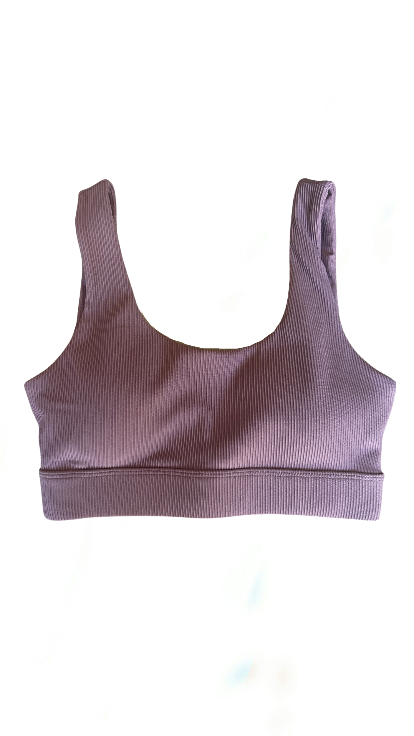Purple Reign Ribbed Sports Bra