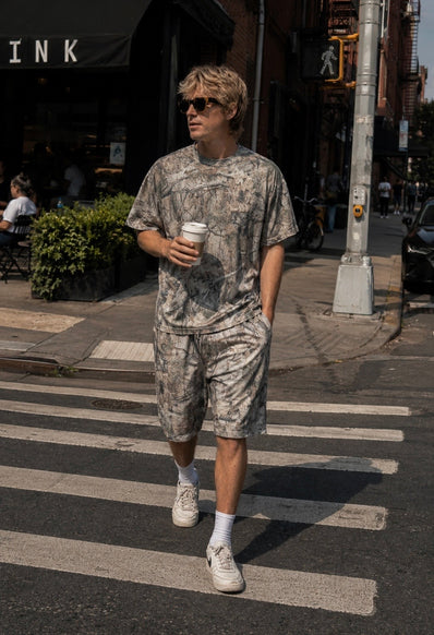 Camo Unisex Oversized Tee & Short Set