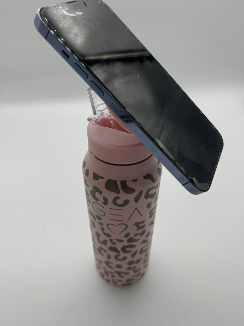 Mag Safe Leopard 24oz Water Bottle