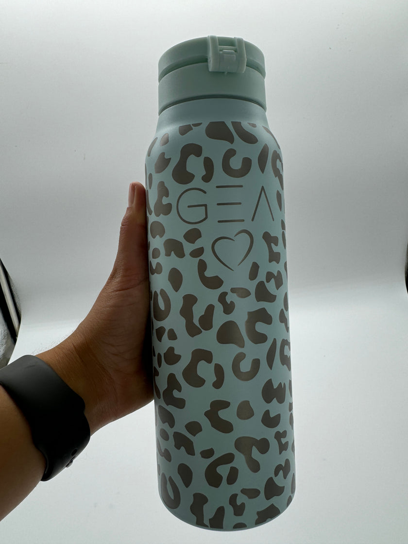 Mag Safe Leopard 24oz Water Bottle