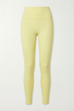 Yellow leggings on a white background