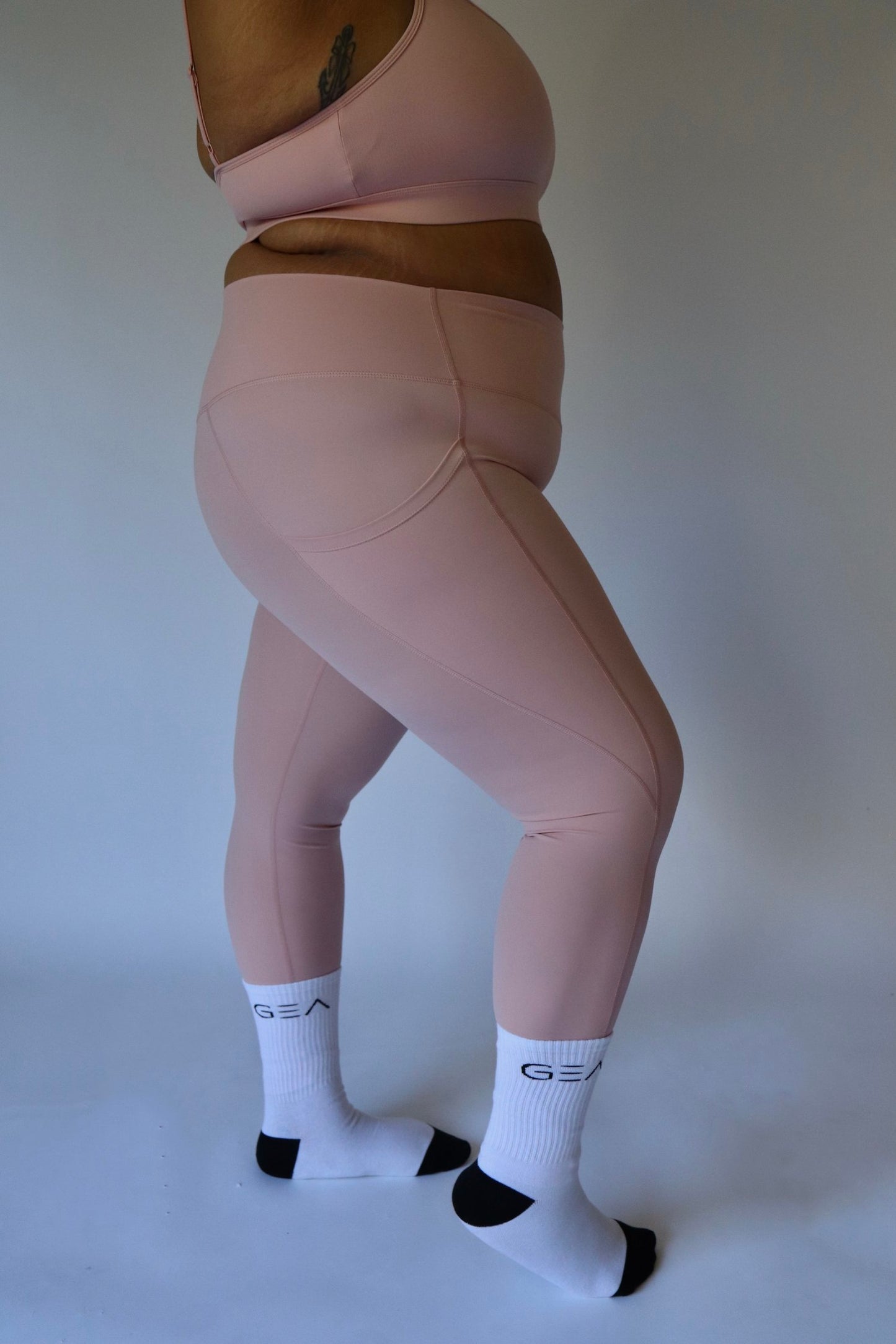 Light Pink Legging With Pockets